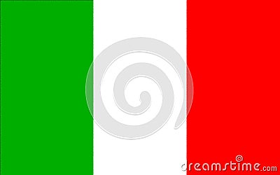 Glossy glass national flag of Italy Stock Photo